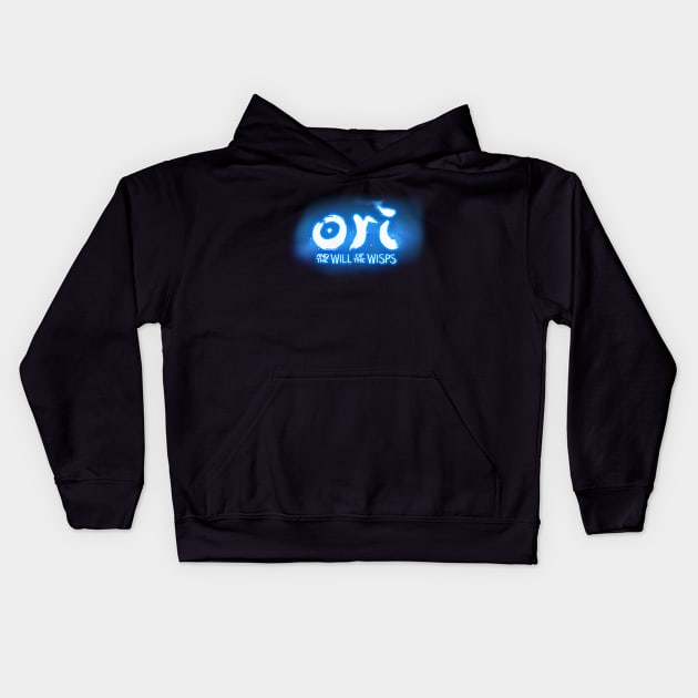 Ori And The Blind Forest Blue Logo Kids Hoodie by Health